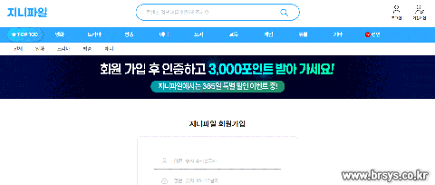 지니파일 홈페이지설명