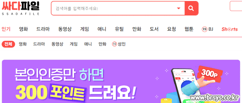 싸다파일 홈페이지